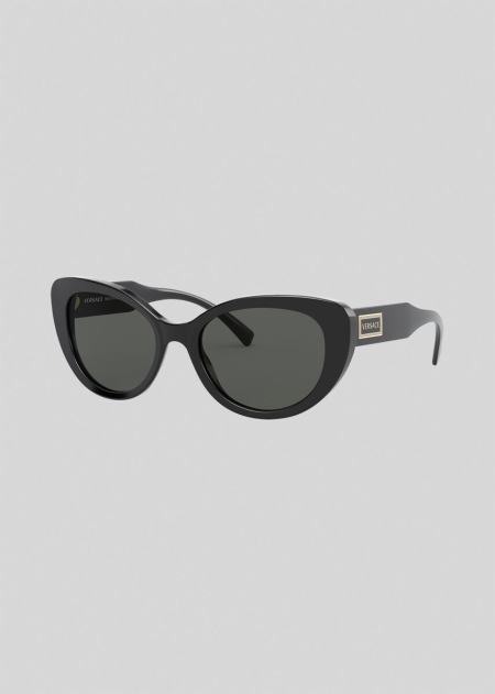 Versace Cat-Eye 90s Vintage Logo Solglasögon Dam - 416253JMS